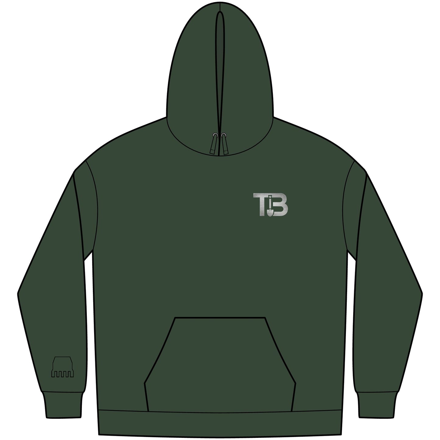 Trail Blades Hoodie — TB Logo Men's Fleece Hoodie